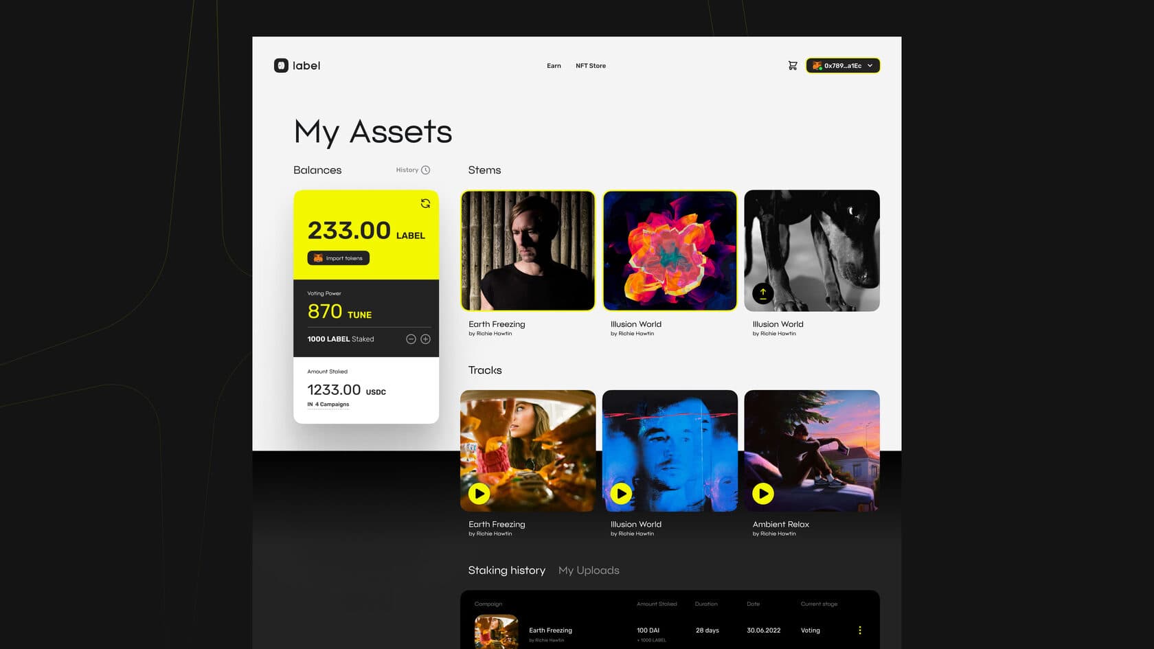 Label competition page